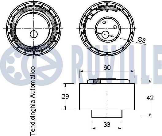 Ruville 540799 - Обтяжна ролка, ангренаж vvparts.bg