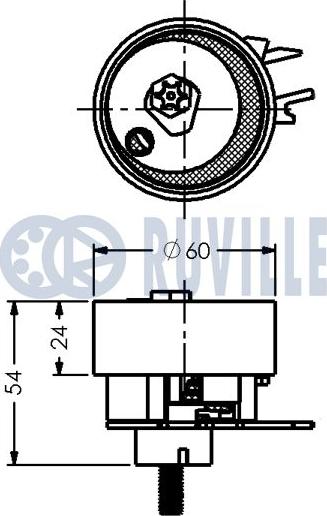 Ruville 540759 - Обтяжна ролка, ангренаж vvparts.bg