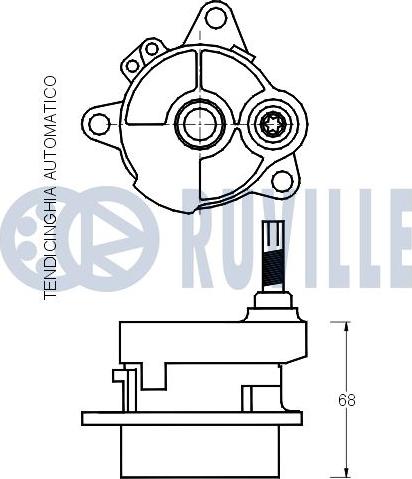 Ruville 540753 - Ремъчен обтегач, пистов ремък vvparts.bg