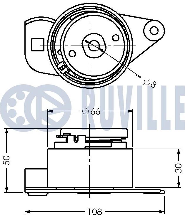 Ruville 540769 - Обтяжна ролка, ангренаж vvparts.bg