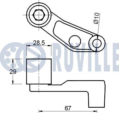 Ruville 540760 - Паразитна / водеща ролка, зъбен ремък vvparts.bg