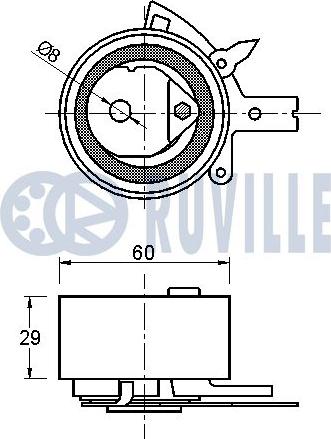 Ruville 541990 - Обтяжна ролка, ангренаж vvparts.bg