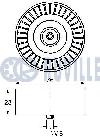 Ruville 541984 - Паразитна / водеща ролка, пистов ремък vvparts.bg
