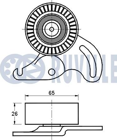 Ruville 541469 - Ремъчен обтегач, пистов ремък vvparts.bg