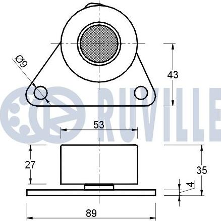 Ruville 541484 - Паразитна / водеща ролка, зъбен ремък vvparts.bg