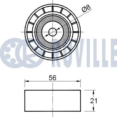 Ruville 541541 - Паразитна / водеща ролка, пистов ремък vvparts.bg