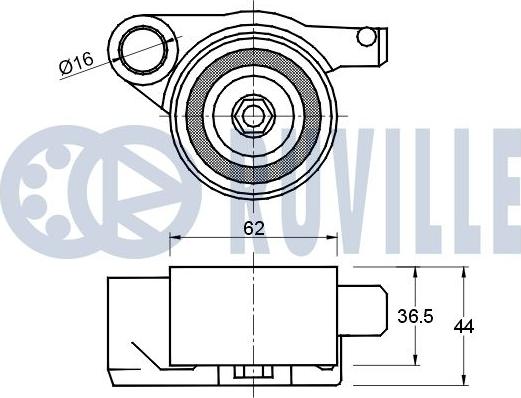 Ruville 541562 - Обтяжна ролка, ангренаж vvparts.bg