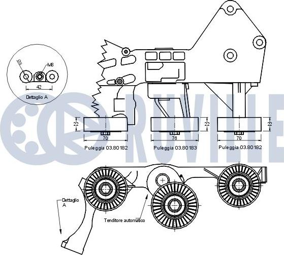 Ruville 541527 - Ремъчен обтегач, пистов ремък vvparts.bg