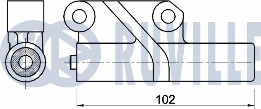 Ruville 541573 - Демпер (успокоител-ртепт.вибр.), зъбен ремък vvparts.bg