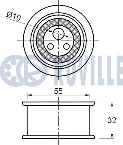 Ruville 541684 - Обтяжна ролка, ангренаж vvparts.bg