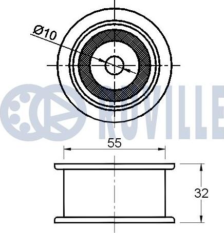 Ruville 541685 - Паразитна / водеща ролка, зъбен ремък vvparts.bg