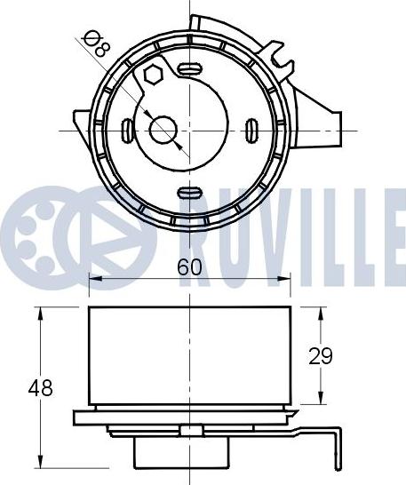 Ruville 541681 - Обтяжна ролка, ангренаж vvparts.bg