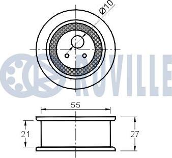 Ruville 541683 - Обтяжна ролка, ангренаж vvparts.bg