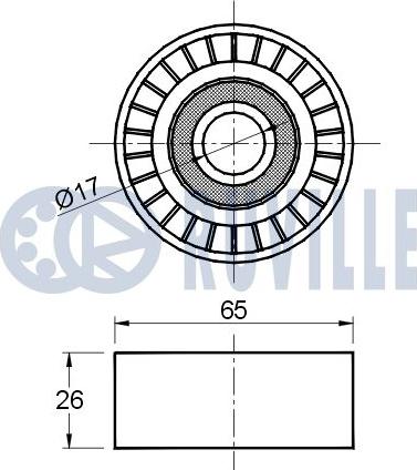 Ruville 541620 - Паразитна / водеща ролка, пистов ремък vvparts.bg