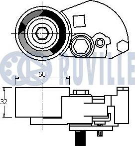 Ruville 541674 - Обтяжна ролка, ангренаж vvparts.bg