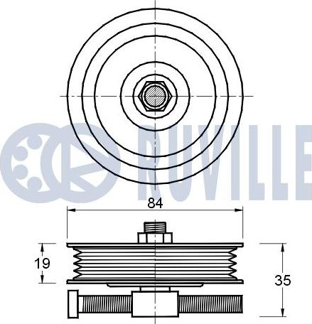 Ruville 541673 - Ремъчен обтегач, пистов ремък vvparts.bg