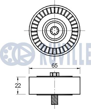 Ruville 541672 - Паразитна / водеща ролка, пистов ремък vvparts.bg