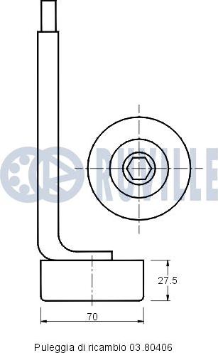 Ruville 541091 - Ремъчен обтегач, пистов ремък vvparts.bg