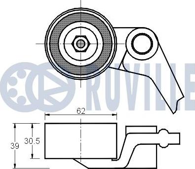 Ruville 541051 - Обтяжна ролка, ангренаж vvparts.bg