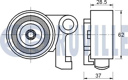 Ruville 541018 - Обтяжна ролка, ангренаж vvparts.bg