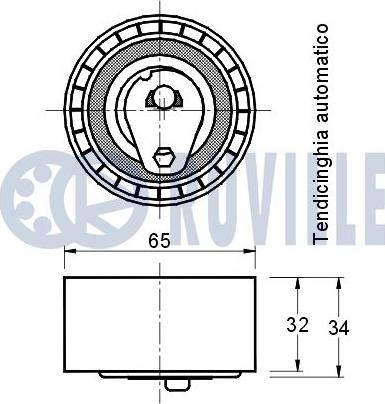 Ruville 541076 - Обтяжна ролка, ангренаж vvparts.bg