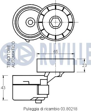 Ruville 541072 - Ремъчен обтегач, пистов ремък vvparts.bg