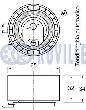 Ruville 541196 - Обтяжна ролка, ангренаж vvparts.bg