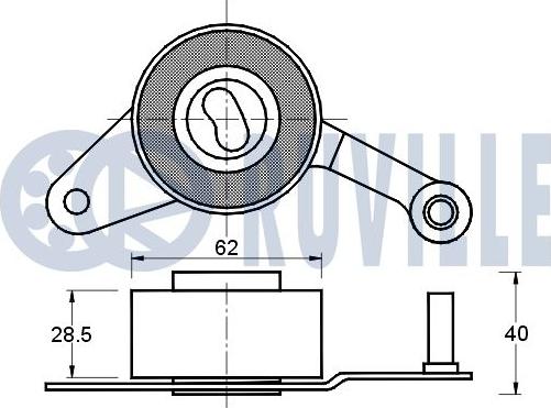 Ruville 541146 - Обтяжна ролка, ангренаж vvparts.bg