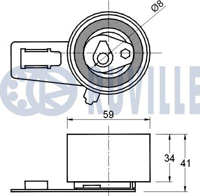 Ruville 541168 - Обтяжна ролка, ангренаж vvparts.bg