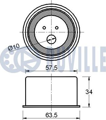 Ruville 541188 - Обтяжна ролка, ангренаж vvparts.bg