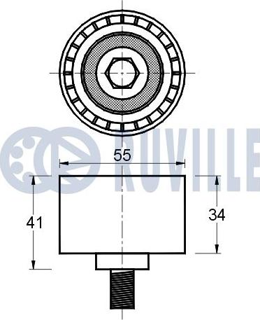 Ruville 541171 - Паразитна / водеща ролка, зъбен ремък vvparts.bg