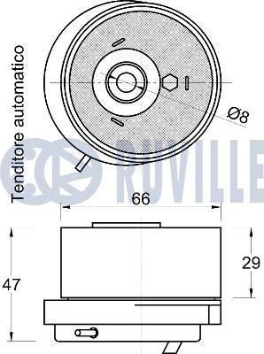 Ruville 541855 - Обтяжна ролка, ангренаж vvparts.bg