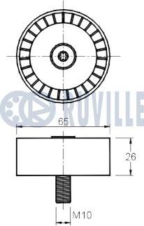 Ruville 541862 - Паразитна / водеща ролка, пистов ремък vvparts.bg