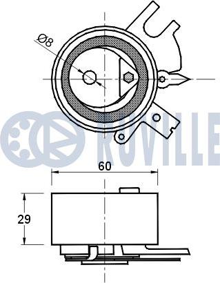 Ruville 541883 - Обтяжна ролка, ангренаж vvparts.bg