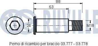 Ruville 541347 - Ремъчен обтегач, пистов ремък vvparts.bg