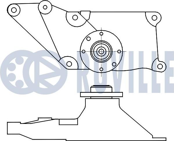 Ruville 541351 - Ремъчен обтегач, пистов ремък vvparts.bg