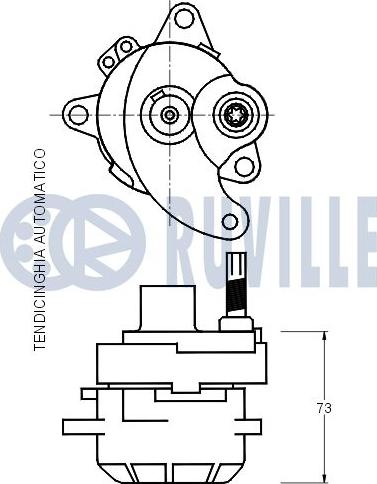 Ruville 541302 - Ремъчен обтегач, пистов ремък vvparts.bg