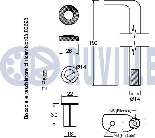 Ruville 541383 - Ремъчен обтегач, пистов ремък vvparts.bg