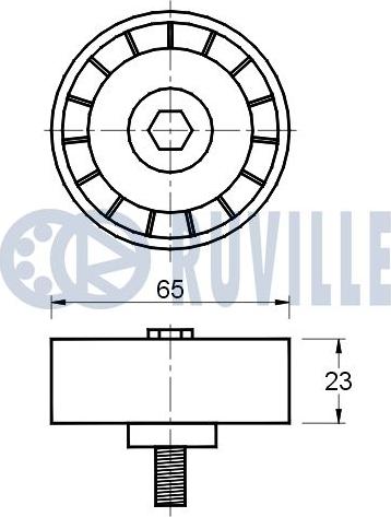 Ruville 541325 - Паразитна / водеща ролка, пистов ремък vvparts.bg