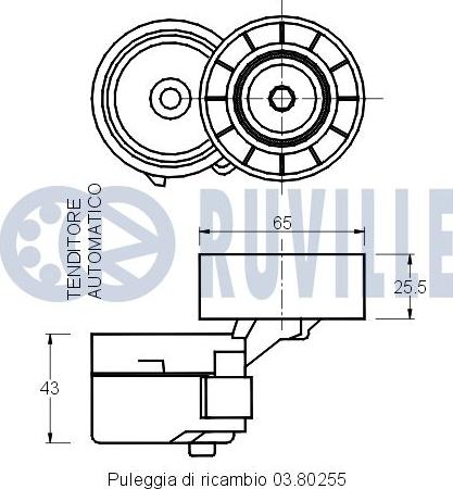 Ruville 541326 - Ремъчен обтегач, пистов ремък vvparts.bg