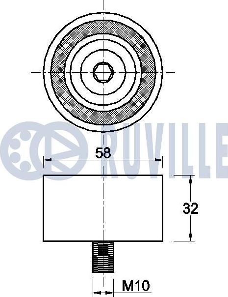 Ruville 541242 - Паразитна / водеща ролка, зъбен ремък vvparts.bg