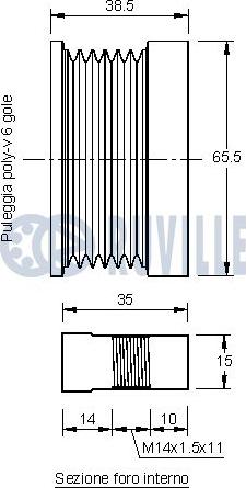 Ruville 541258 - Ремъчна шайба, генератор vvparts.bg