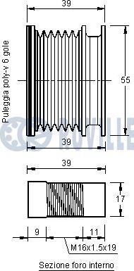 Ruville 541268 - Ремъчна шайба, генератор vvparts.bg