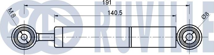 Ruville 541277 - Демпер (успокоител-трепт.вибр.), пистов ремък vvparts.bg