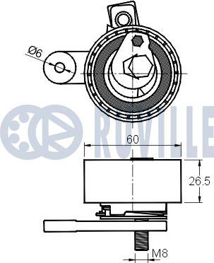 Ruville 541795 - Обтяжна ролка, ангренаж vvparts.bg