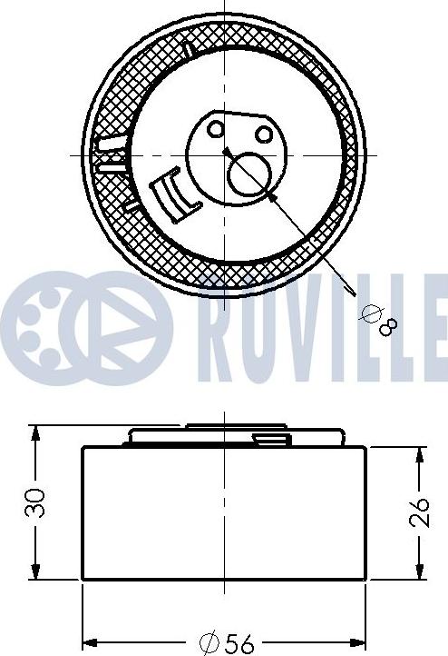 Ruville 541779 - Обтяжна ролка, ангренаж vvparts.bg