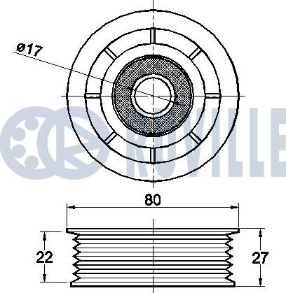 Ruville 542499 - Паразитна / водеща ролка, пистов ремък vvparts.bg