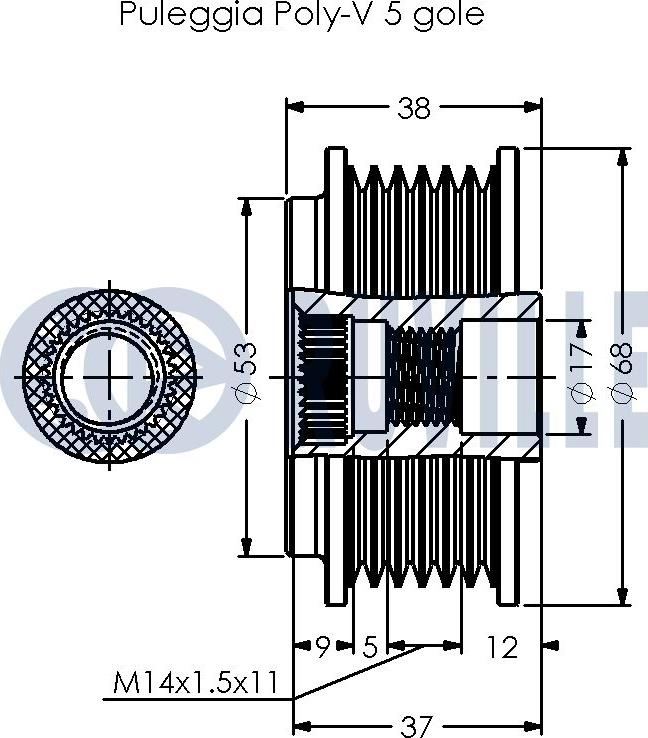 Ruville 542494 - Ремъчна шайба, генератор vvparts.bg