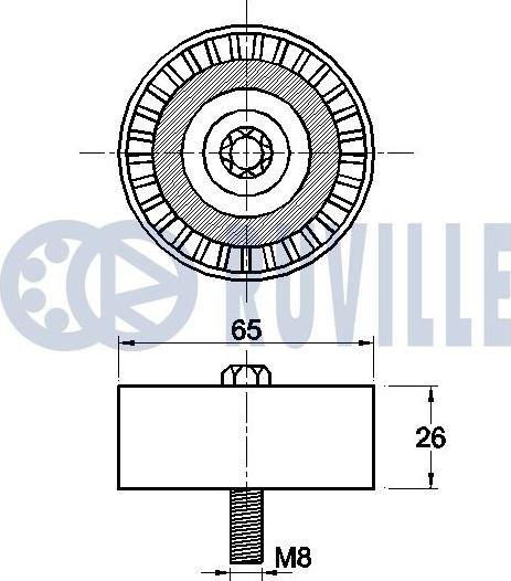 Ruville 542481 - Паразитна / водеща ролка, пистов ремък vvparts.bg