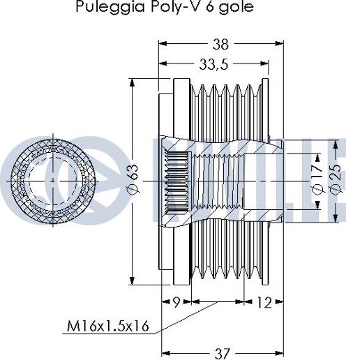 Ruville 542657 - Ремъчна шайба, генератор vvparts.bg